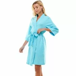 Women's Croft & Barrow® Waffle Texture Robe -Croft & Barrow Sales Store 2749414 ALT2