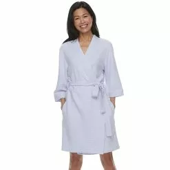 Women's Croft & Barrow® Waffle Texture Robe -Croft & Barrow Sales Store 2749414 Purple