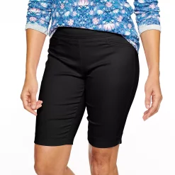 Women's Croft & Barrow® Effortless Stretch Bermuda Shorts -Croft & Barrow Sales Store 3913048 Black
