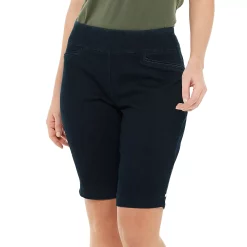 Women's Croft & Barrow® Effortless Stretch Bermuda Shorts -Croft & Barrow Sales Store 3913048 Indigo Denim