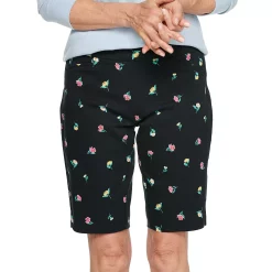 Women's Croft & Barrow® Effortless Stretch Bermuda Shorts -Croft & Barrow Sales Store 3913048 Multi Floral