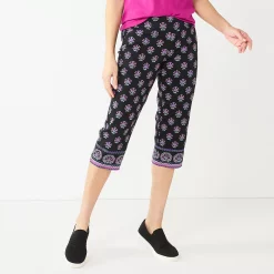 Women's Croft & Barrow® Effortless Stretch Capri Pants -Croft & Barrow Sales Store 3918078 Scallop Border