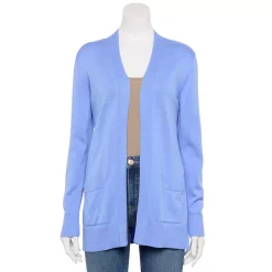 Women's Croft & Barrow® Open-Front Cardigan