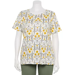 Plus Size Croft & Barrow® Essential Crewneck Tee