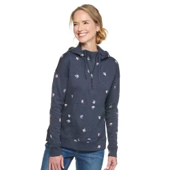 Petite Croft & Barrow® 1/2-Zip Panel Athleisure Hoodie 8 Petite Croft & Barrow® 1/2-Zip Panel Athleisure Hoodie -Croft & Barrow Sales Store 5299990 Navy Daisy