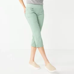 Women's Croft & Barrow® Pull-On Capri Jeans 8 Women's Croft & Barrow® Pull-On Capri Jeans -Croft & Barrow Sales Store 5339901 Green