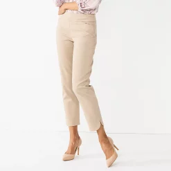 Petite Croft & Barrow® Effortless Stretch Ankle Pants -Croft & Barrow Sales Store 5562724 Cobbleston