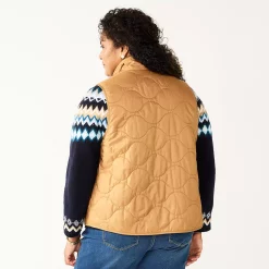 Plus Size Croft & Barrow® Quilted Vest -Croft & Barrow Sales Store 5634353 ALT