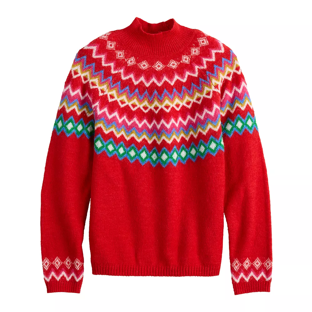 Women's Croft & Barrow® Puff-Sleeve Bobble Sweater 4 Women's Croft & Barrow® Puff-Sleeve Bobble Sweater - Image 4