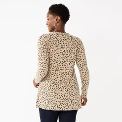 Women's Croft & Barrow® V-Neck Tunic Top -Croft & Barrow Sales Store 5666695 ALT