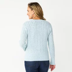 Women's Croft & Barrow® Crewneck Cardigan 8 Women's Croft & Barrow® Crewneck Cardigan -Croft & Barrow Sales Store 5764857 ALT